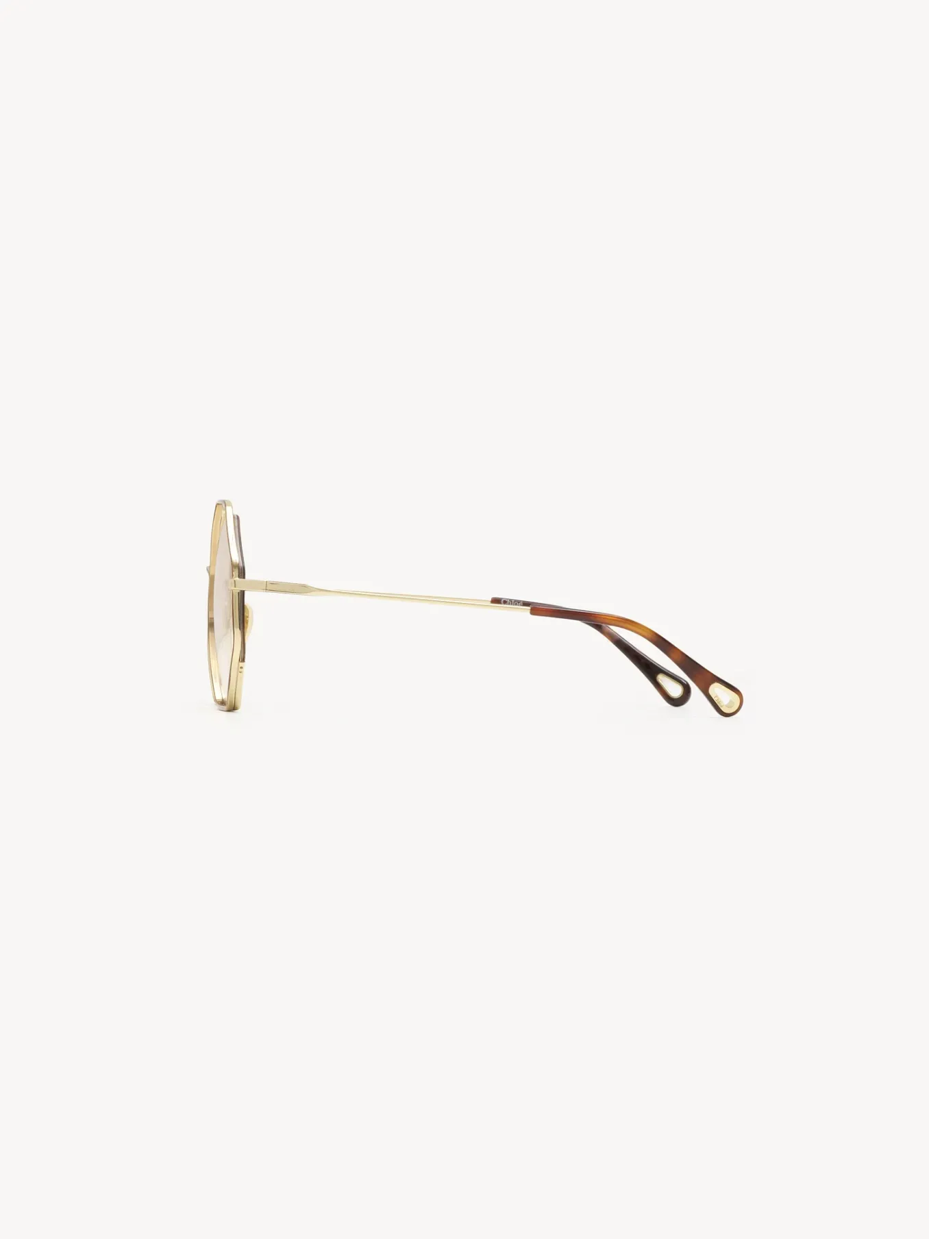 Lunettes De Soleil-Chloé Lunettes De Soleil Poppy Petite Gold/Nude