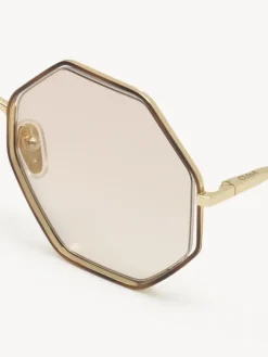 Lunettes De Soleil-Chloé Lunettes De Soleil Poppy Petite Gold/Nude