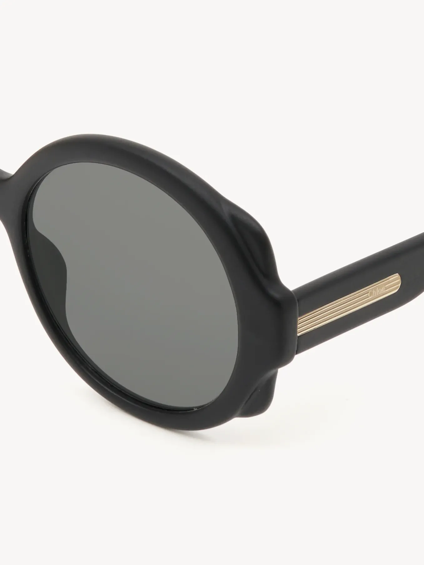 Lunettes De Soleil-Chloé Lunettes De Soleil Rondes Mirtha Noir