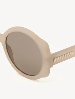 Lunettes De Soleil-Chloé Lunettes De Soleil Rondes Mirtha Light Rose