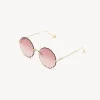 Lunettes De Soleil-Chloé Lunettes De Soleil Rosie Gold/Gradient Pink