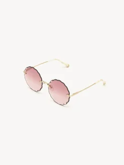 Lunettes De Soleil-Chloé Lunettes De Soleil Rosie Gold/Gradient Pink