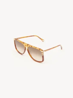 Lunettes De Soleil-Chloé Lunettes De Soleil West Havana Patchwork