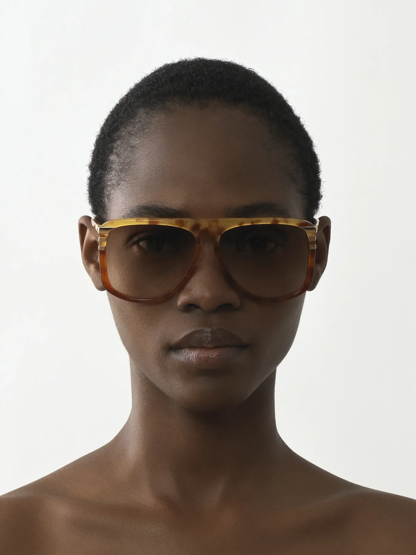 Lunettes De Soleil-Chloé Lunettes De Soleil West Havana Patchwork