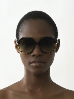 Lunettes De Soleil-Chloé Lunettes De Soleil West Black/Havana