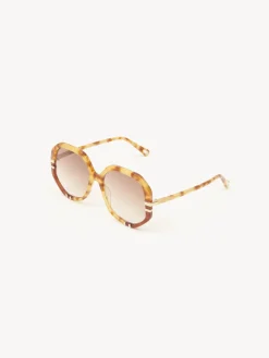 Lunettes De Soleil-Chloé Lunettes De Soleil West Havana Patchwork