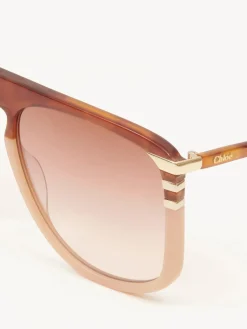 Lunettes De Soleil-Chloé Lunettes De Soleil West Havana/Peach