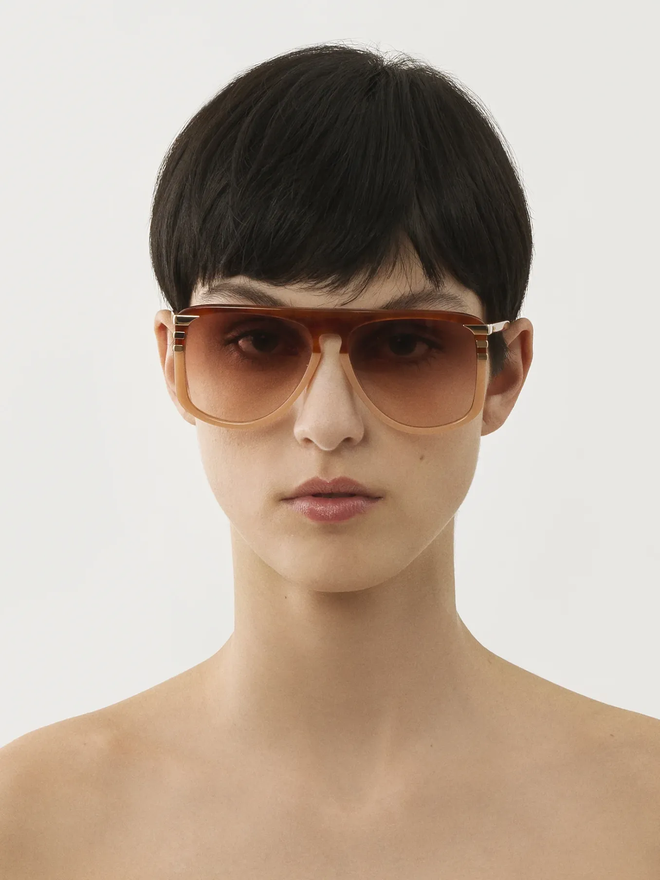 Lunettes De Soleil-Chloé Lunettes De Soleil West Petite Havana/Peach