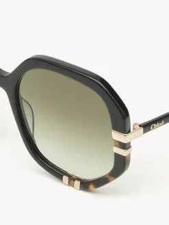 Lunettes De Soleil-Chloé Lunettes De Soleil West Petite Black/Havana