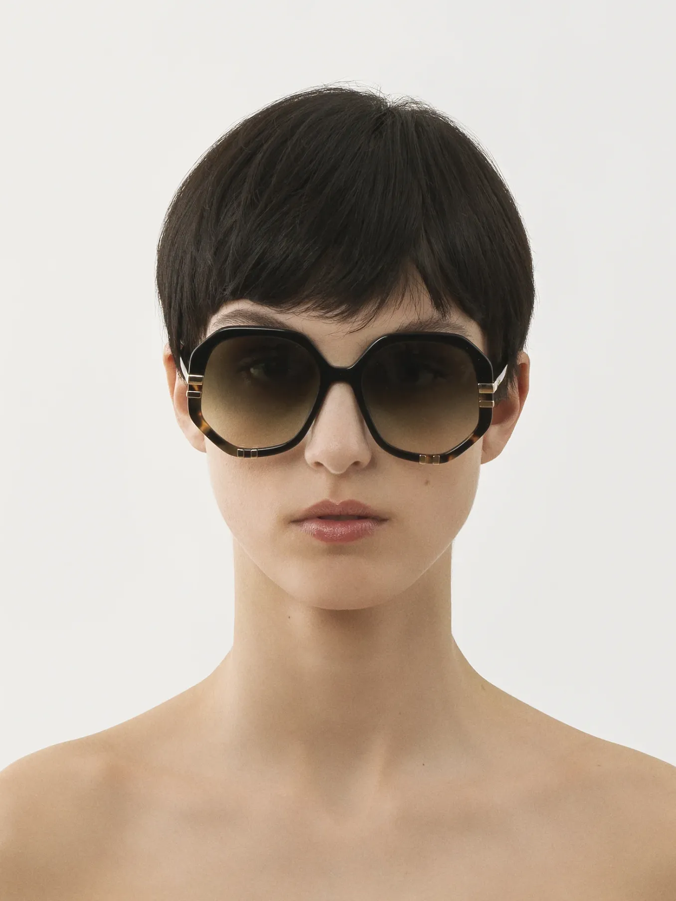 Lunettes De Soleil-Chloé Lunettes De Soleil West Petite Black/Havana