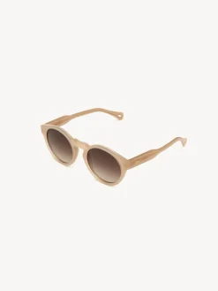 Lunettes De Soleil-Chloé Lunettes De Soleil Xena Nude Crystal