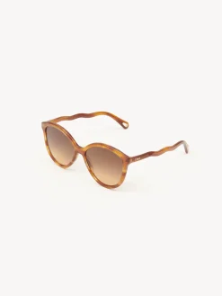 Tenues De Plage-Chloé Lunettes De Soleil Zelie Light Havana