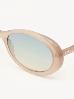 Lunettes De Soleil-Chloé Lunettes De Soleil Zelie Brown / Beige
