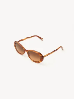 Lunettes De Soleil-Chloé Lunettes De Soleil Zelie Light Havana