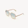 Lunettes De Soleil-Chloé Lunettes De Soleil Zelie Brown / Beige
