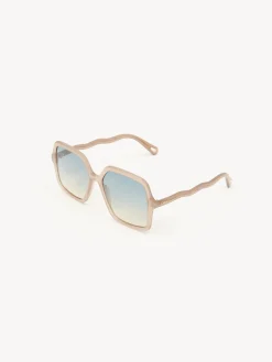 Lunettes De Soleil-Chloé Lunettes De Soleil Zelie Brown / Beige