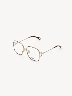 Montures Optiques-Chloé Lunettes De Vue Austine Gold/Havana