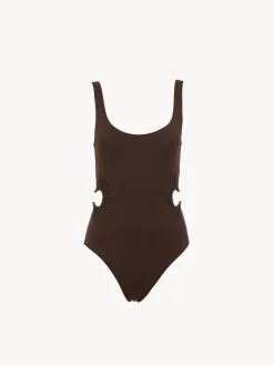 Tenues De Plage-Chloé Maillot De Bain Une Piece Panama Chloe X Eres Somber Brown