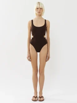 Tenues De Plage-Chloé Maillot De Bain Une Piece Panama Chloe X Eres Somber Brown