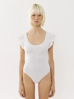 Tenues De Plage-Chloé Maillot De Bain Une Piece Volante Philippine Chloe X Eres Iconic Milk