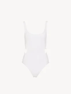 Tenues De Plage-Chloé Maillot De Bain Une Piece Panama Chloe X Eres Iconic Milk