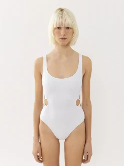 Tenues De Plage-Chloé Maillot De Bain Une Piece Panama Chloe X Eres Iconic Milk