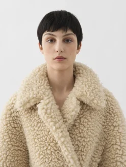 Manteaux-Chloé Manteau Cocon Ceinture Soften Brown