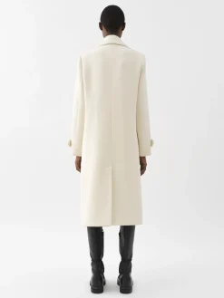 Manteaux-Chloé Manteau Long Croise Eden White