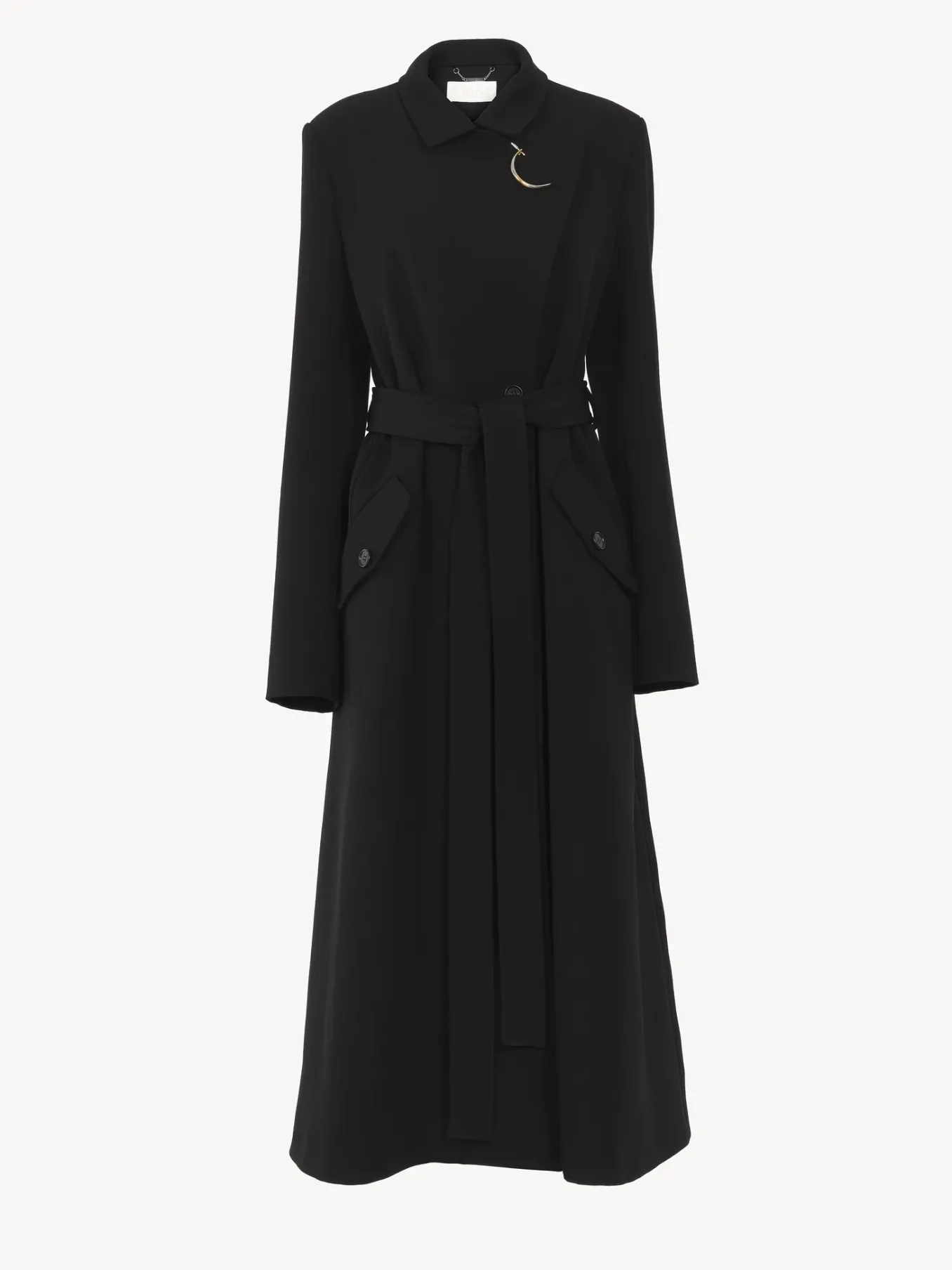Manteaux-Chloé Manteau Portefeuille Long Noir
