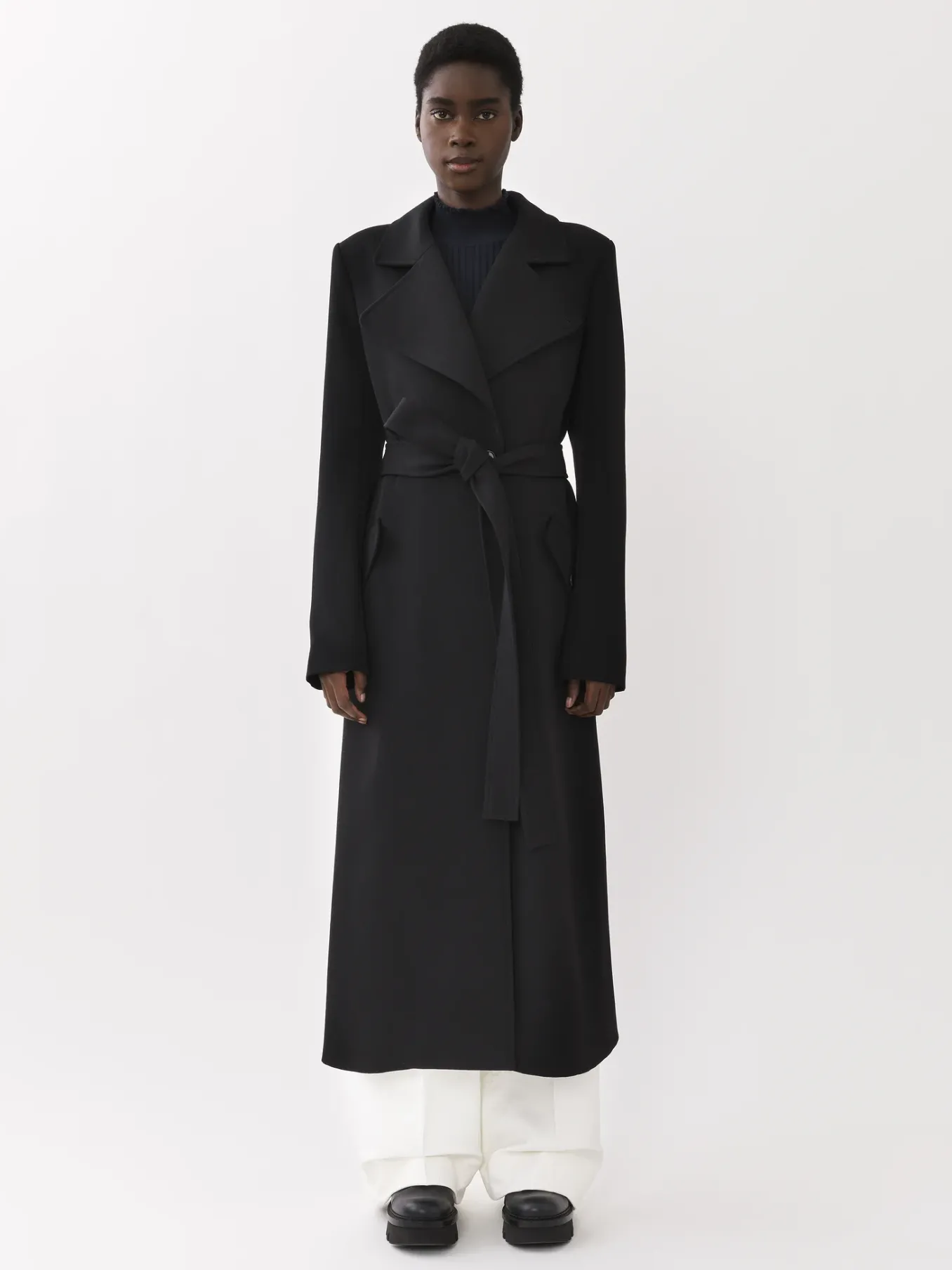 Manteaux-Chloé Manteau Portefeuille Long Noir