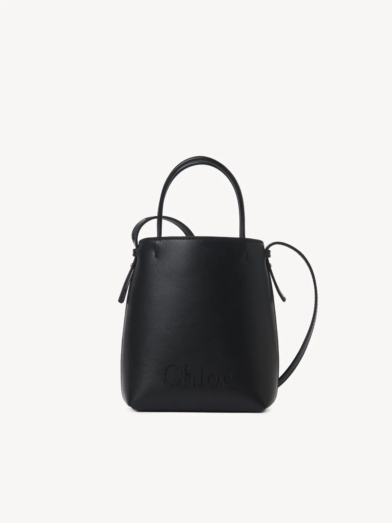 Sacs Porté Épaule-Chloé Micro Sac Cabas Chloe Sense Noir