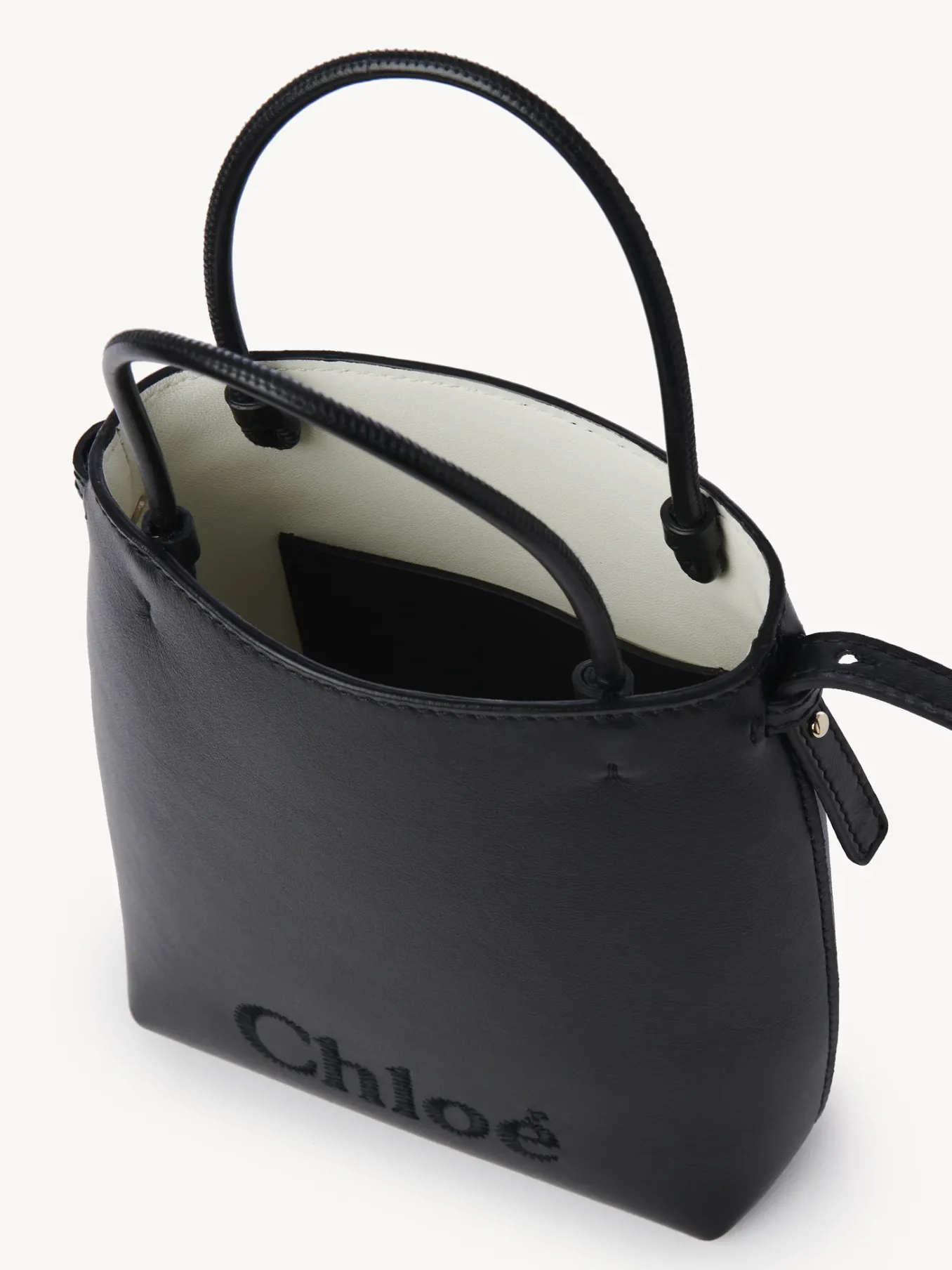 Sacs Porté Épaule-Chloé Micro Sac Cabas Chloe Sense Noir