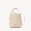 Sacs Porté Épaule-Chloé Micro Sac Cabas Chloe Sense Cement Pink
