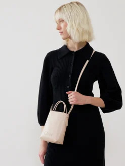Sacs Porté Épaule-Chloé Micro Sac Cabas Chloe Sense Cement Pink