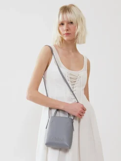 Sacs Porté Épaule-Chloé Micro Sac Cabas Chloe Sense Storm Blue