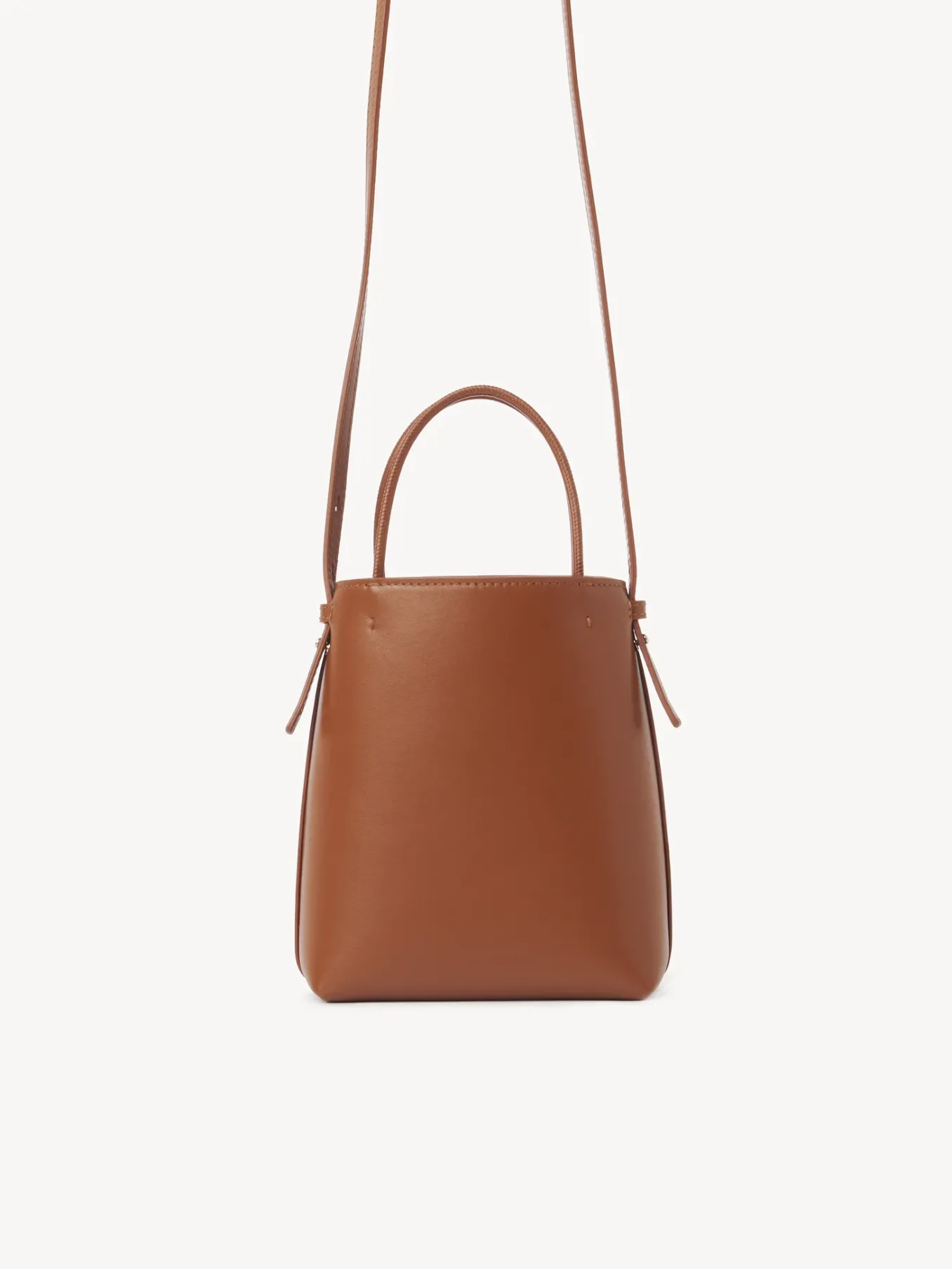 Sacs Porté Épaule-Chloé Micro Sac Cabas Chloe Sense Caramel