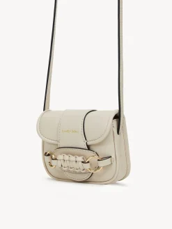 Sacs Porté Épaule-Chloé Micro Sac Porte Épaule Saddie Cement Beige