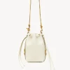 Sacs À Bandoulière-Chloé Micro Sac Seau Marcie Misty Ivory
