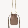 Sacs À Bandoulière-Chloé Micro Sac Seau Marcie Woodrose