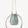 Sacs À Bandoulière-Chloé Micro Sac Seau Marcie Bay Green