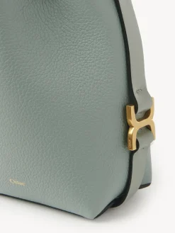 Sacs À Bandoulière-Chloé Micro Sac Seau Marcie Bay Green
