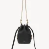 Sacs À Bandoulière-Chloé Micro Sac Seau Marcie Noir