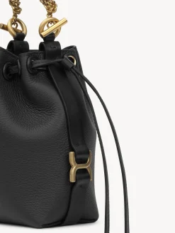 Sacs À Bandoulière-Chloé Micro Sac Seau Marcie Noir