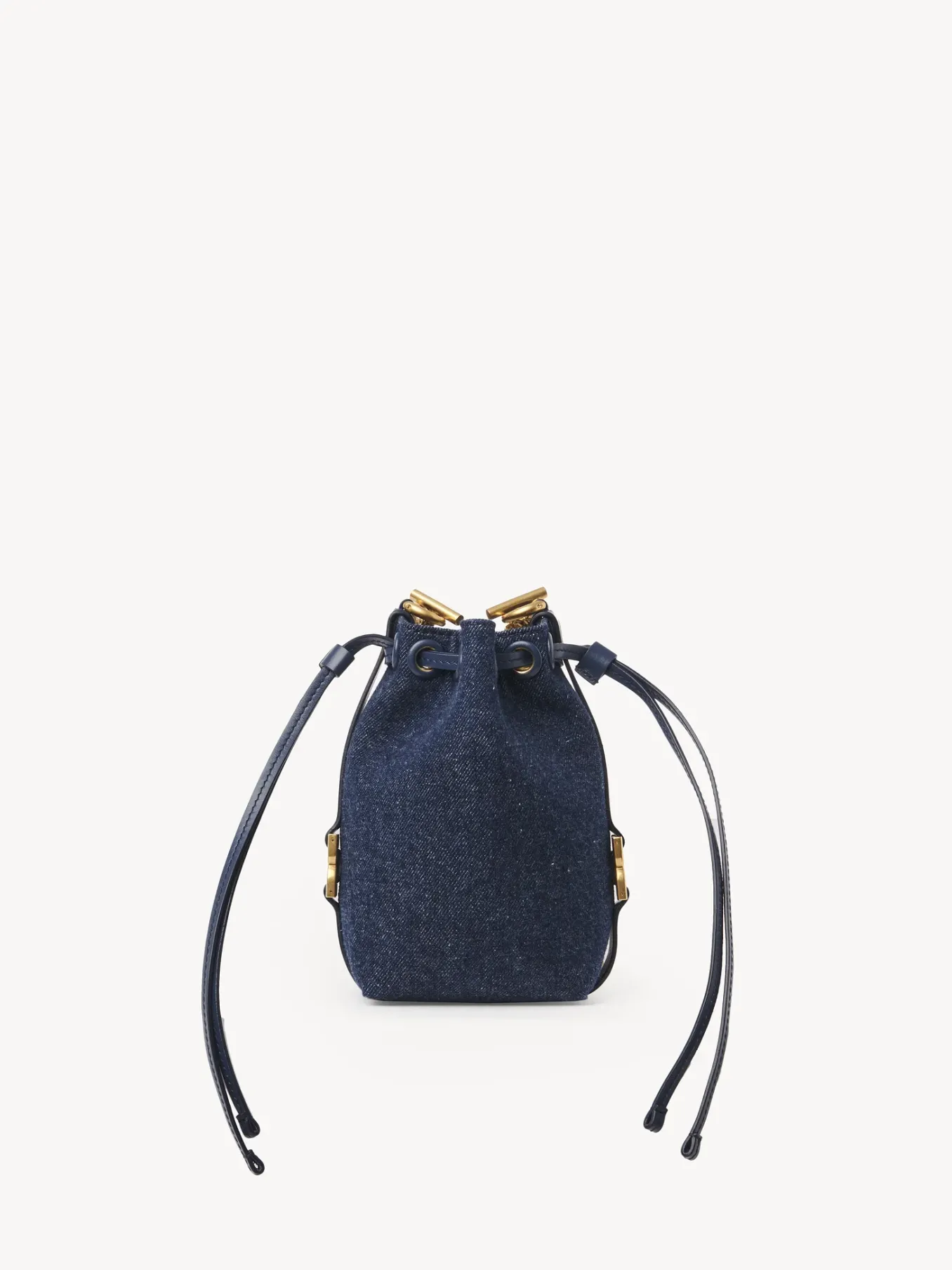 Sacs À Bandoulière-Chloé Micro Sac Seau Marcie Denim