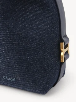 Sacs À Bandoulière-Chloé Micro Sac Seau Marcie Denim