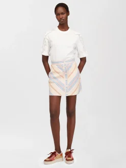 Vêtements-Chloé Mini Jupe Multicolor Pink 1