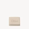 Portefeuilles Compacts-Chloé Mini Portefeuille A Trois Volets Chloe Sense Cement Pink