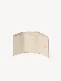 Portefeuilles Compacts-Chloé Mini Portefeuille A Trois Volets Chloe Sense Cement Pink