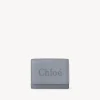 Portefeuilles Compacts-Chloé Mini Portefeuille A Trois Volets Chloe Sense Storm Blue