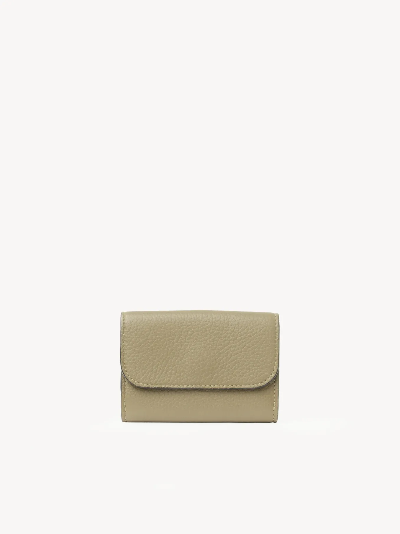 Portefeuilles Compacts-Chloé Mini Portefeuille A Trois Volets Alphabet Slate Green